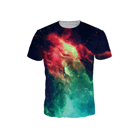 Mens Round Neck Printed T Shirt