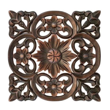 Floral Wood Decor Wall Art Panel