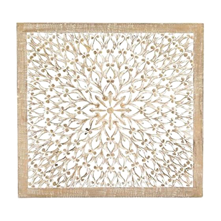 Decorative Carved Wood Wall Art Panel