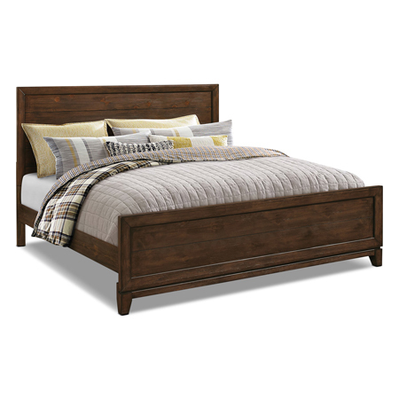 Wooden Bed - Solid Wood King Size, Brown Finish | Sturdy Frame, Elegant Design, Durable, Easy Assembly