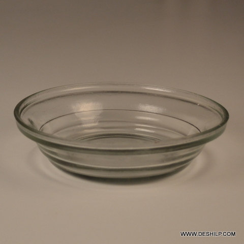Transparent Glass Serving Bowl