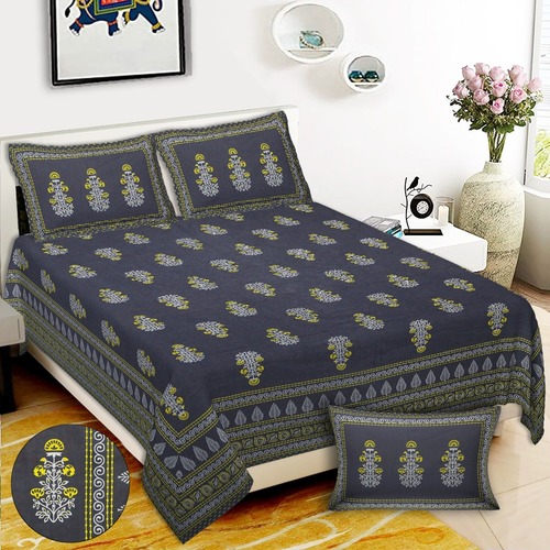 Designer Bed Sheet with Pillow Cover