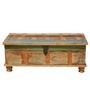 Grinnell Rustic Reclaimed Wood Coffee Table Storage Trunk