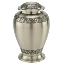 Pewter Leaves Urn For Ashes
