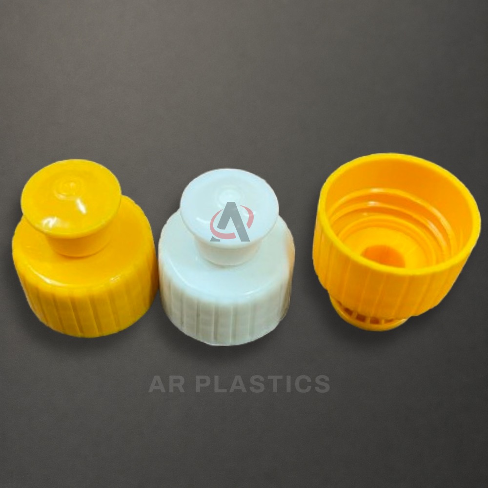 28 mm Pull Push Cap - Plastic Material, 28 Millimeter Diameter, Customizable Colors | Attractive Design, Flawless Finish, Easy to Clean