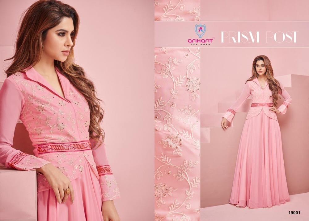Embroidered Georgette Kurti
