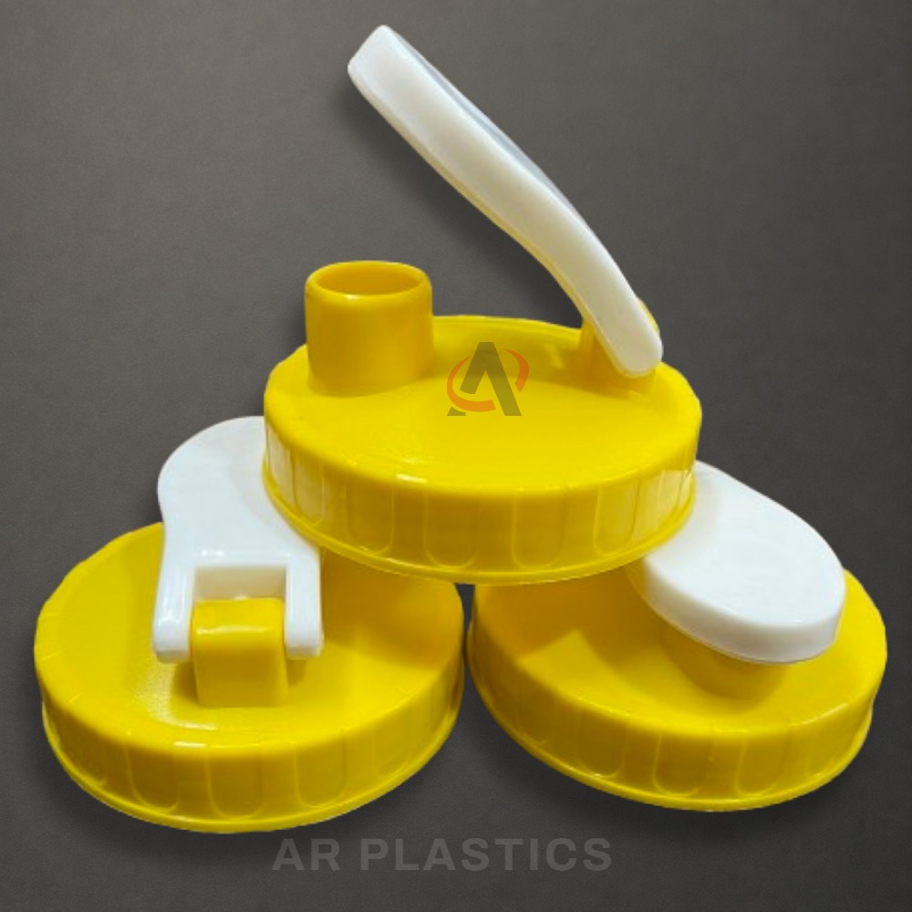 73 Mm Flip Top Cap - Plastic, 73 mm Diameter, Red Color | Customized for Jars, User-Friendly Design, Lightweight and Economical Solution