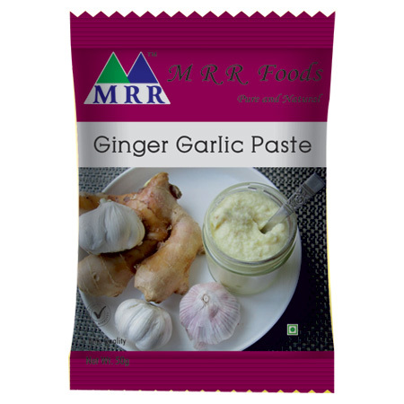 Ginger Garlic Paste - Frozen, Thick & Grainy Texture | Adulteration Free, Gluten Free, Ideal for Curries, Marinades, and Sauces