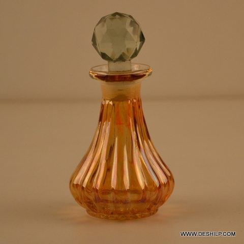 Clear Frosted Glass Perfume Bottle