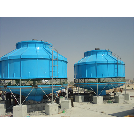 FRP Cooling Tower - FRP Material, Induced Airflow, Axial Fan | Corrosion Resistant, Lightweight, Easy Install, Durable Design