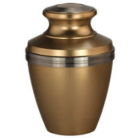 Pewter Avalon Brass Cremation Urn