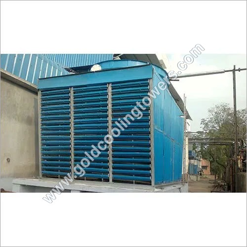 Blue Wooden Cooling Tower