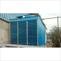 Blue Wooden Cooling Tower