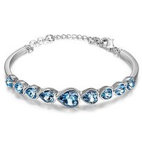 Blue Non Precious Metal Bracelet