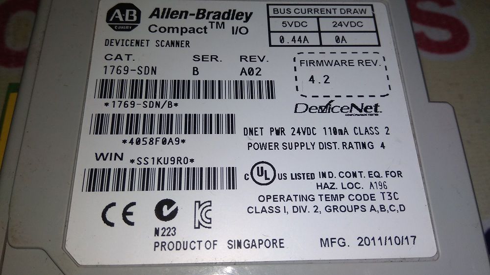 ALLEN BRADLEY INPUT OUTPUT MODULE