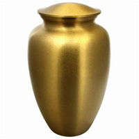Classic Laurel Engraved Brass Urn