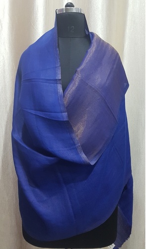 Assorted Fine Wool Reversible Zari Stoles