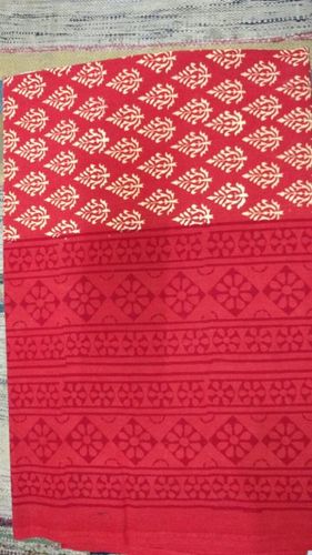 Applique Bed Cover - 100% Cotton, Full Size, Red Color | Washable, Printed Pattern, Versatile Use for Bedding and Home Textiles