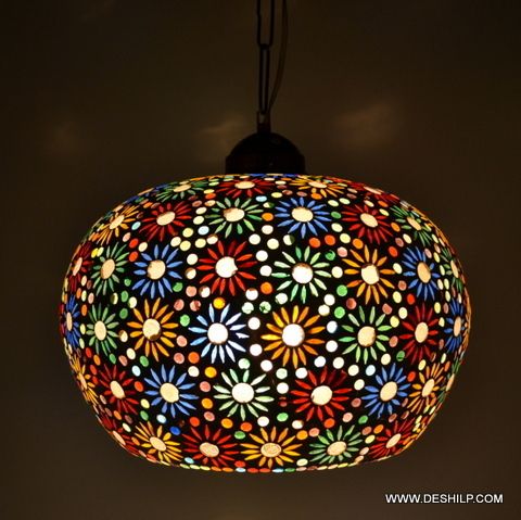 MOSAIC ROUND HANGING,DECORATIVE RESIDENTIAL HANGING,GLASS HANGING,FROST GLASS HANGING