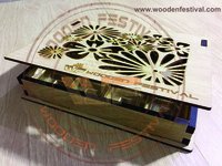 Designer Chocolate Boxes - Wood, 10x5x3 Inches, Brown | Capacity Of 12 Chocolates, Ideal For Luxury Presentation And Gifting