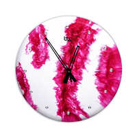 Magenta Resin High Glossy Wall Clock