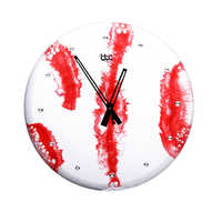 Red Resin High Glossy Wall Clock