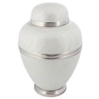 Beautiful Royal White Cremation Urn