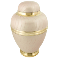Beautiful Royal White Cremation Urn