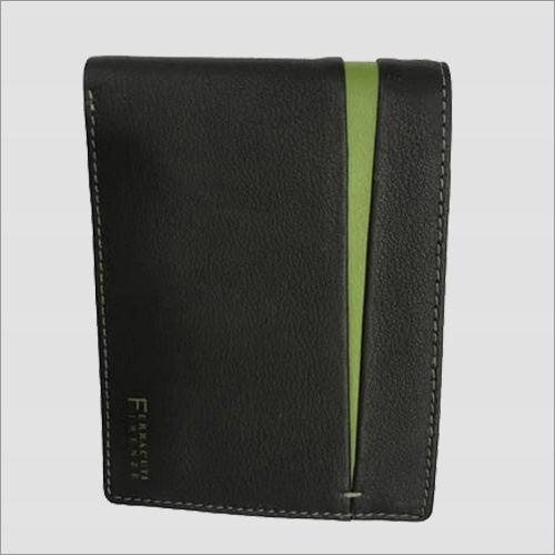 Black Leather Men'S Cash Wallet