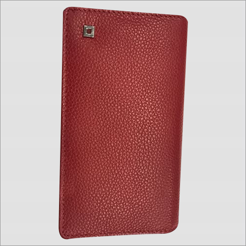 Red Leather Waiters Wallet Design: Plain