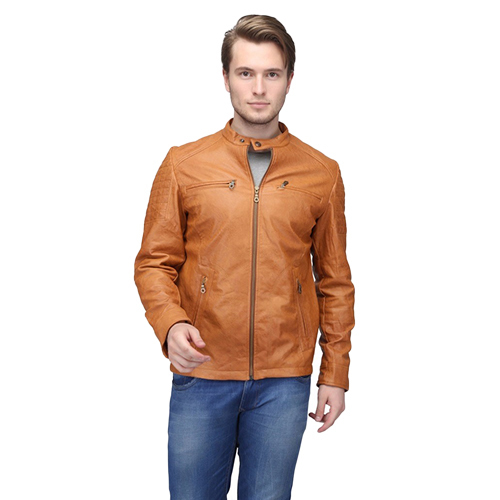 Mens Brown Polyster Jacket