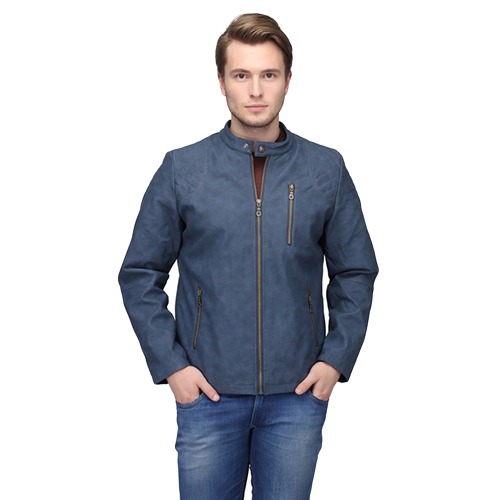 Blue Mens Riding Jacket