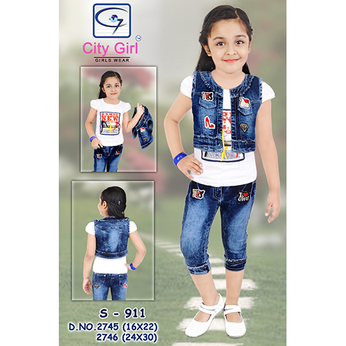 Girls Denim Dress