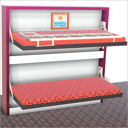 Powder Coated Bunk Bed With Ladder And Railing