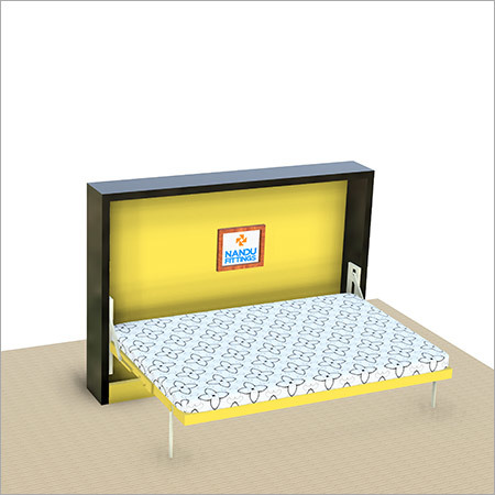 Single Horizontal wall bed mechanism with Flat Bar Leg