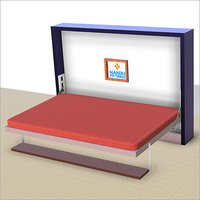 Double Horizontal wall bed mechanism with Shelf Type Leg