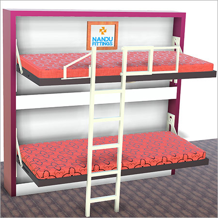 Bunk Bed with Ladder and Railing