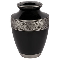 Regent Black Brass Cremation Urn