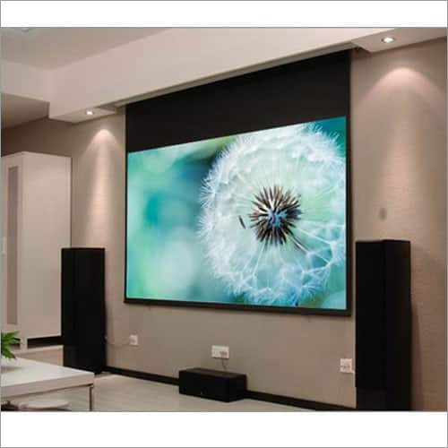 Office Projection Screen - Fiberglass Material, Variable Size, 16:9 Aspect Ratio | Wall Mounted, Fine Finishing, Easy Installation, Durable, Minimal Maintenance