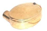 Two Wheeler New Royal Enfield Bullet Air Filter Box Assembly Oval Type Brass Made