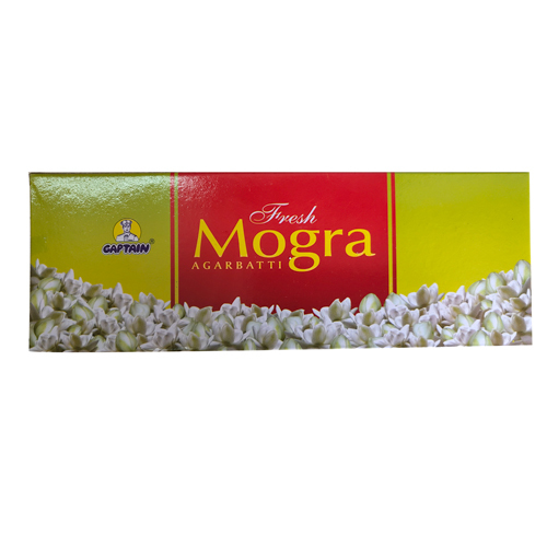 Mogra Incense Sticks - 250g, 100g, 80g, 20g, 25g Pouches | Eco-Friendly, Floral Fragrance, Bamboo Stick Material, Straight Shape, Anti-Odour Use