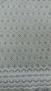 Border Embroidery Fabric - Cotton, Ethnic Indian Design, All Colors | Borer Work, Cool Dry Feature, Neck Design, Open Shape, Button & Weaving Detail