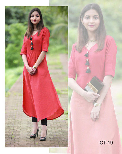 Red Trendy Wear Kurti