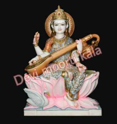 Marble Saraswati Statue