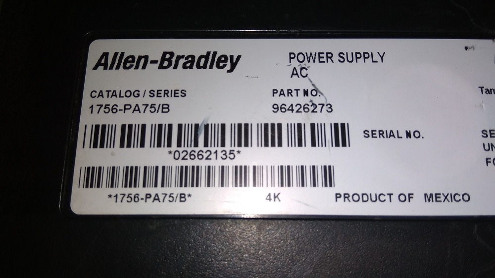 ALLEN BRADLEY POWER SUPPLY MODULE