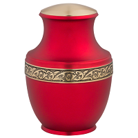 Romana Red Brass Cremation Urn