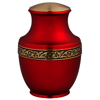 Romana Magenta Brass Cremation Urn