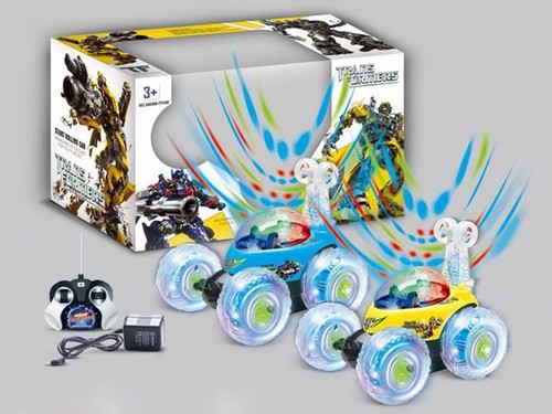 Transformer r/c stunt rolling car w/ light & music battery incl.