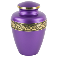 Gorgeous Viola Purple Brass Urn