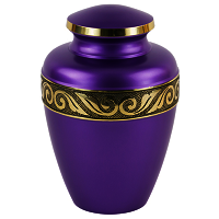 Gold Gorgeous Viola Purple Brass Urn